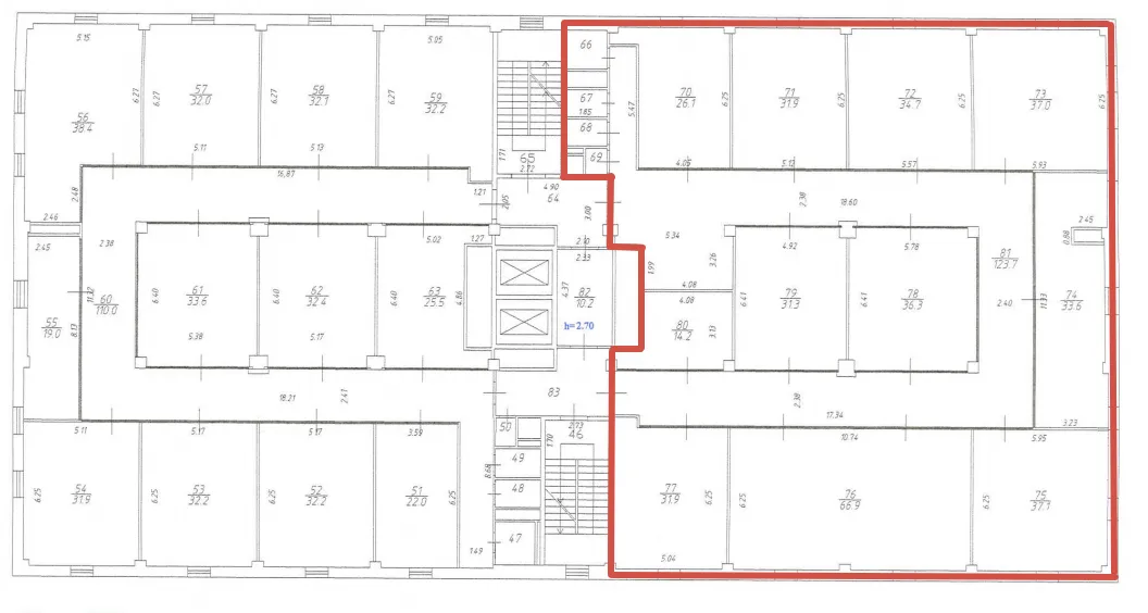 Строение 25, этаж 2, офис 514 м2