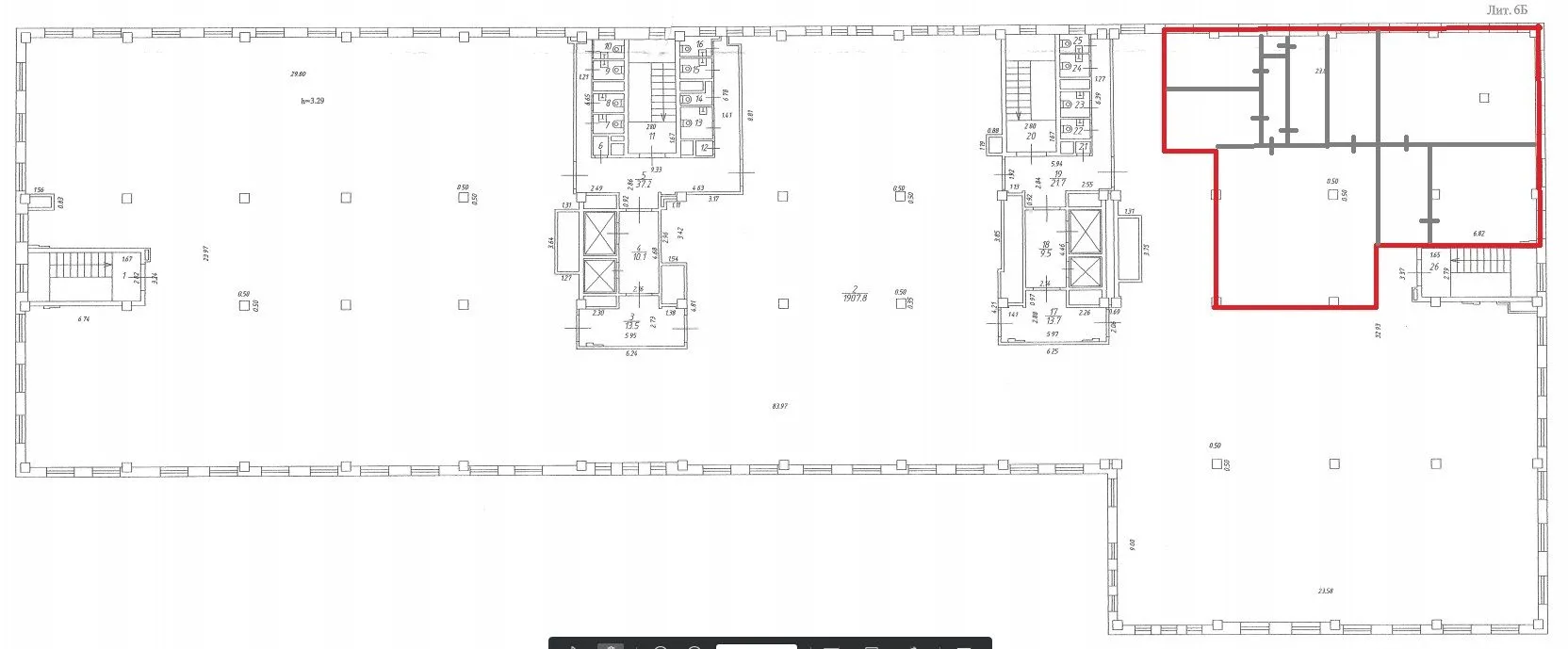 Строение 33, этаж 3, офис 243,7 м2