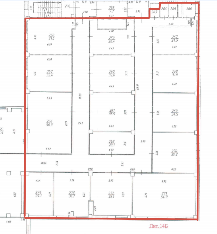 Строение 23, этаж 4, офис 657,4 м2
