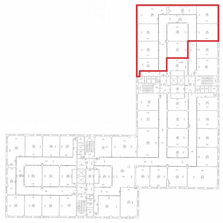 Строение 23, этаж 4, офис 349,6 м2